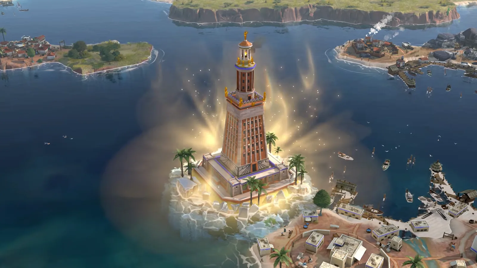 Leuchtturm-von-Alexandria-Wunder-Finale in Humankind 2 offiziellem Gameplay-Overview